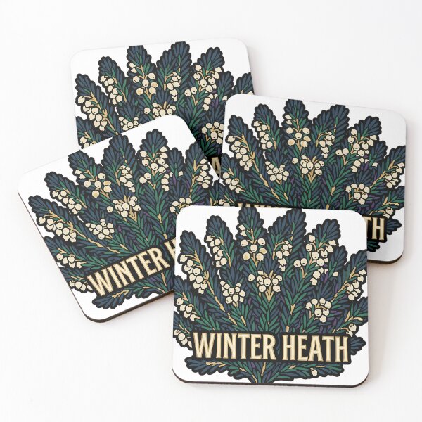 Item preview, Winter Heath - Gothic Alpine Winter Heath Flora Emblem designed and sold by IllumeInk.