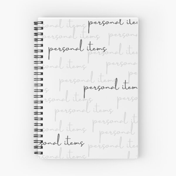 Item preview, Personal items word design in white designed and sold by BiteMyLine.