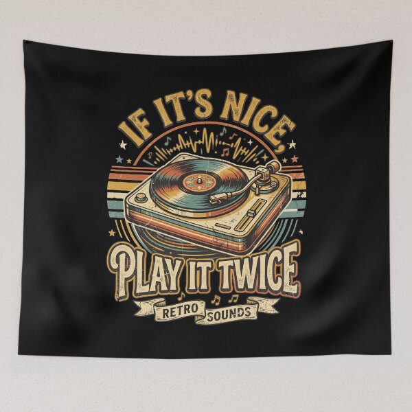 Item preview, If It's Nice Play It Twice Vintage Turntable designed and sold by flamini.