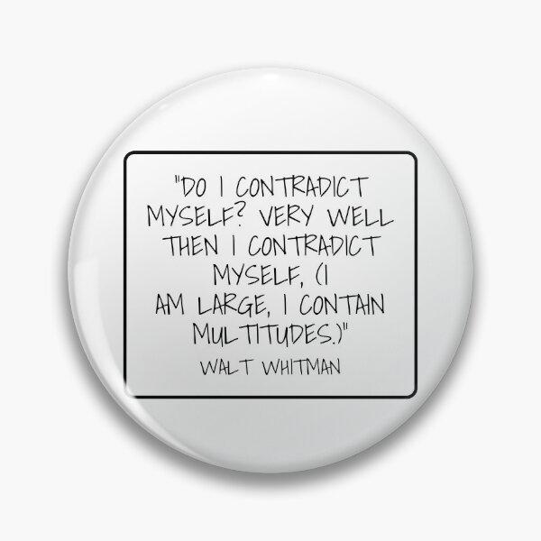 Item preview, I Contain Multitudes - Walt Whitman Quote designed and sold by 4ever-Undaunted.