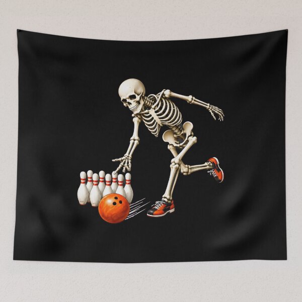 Item preview, Skeleton Bowling Player Action Pose designed and sold by Dmo3HarkoArt.