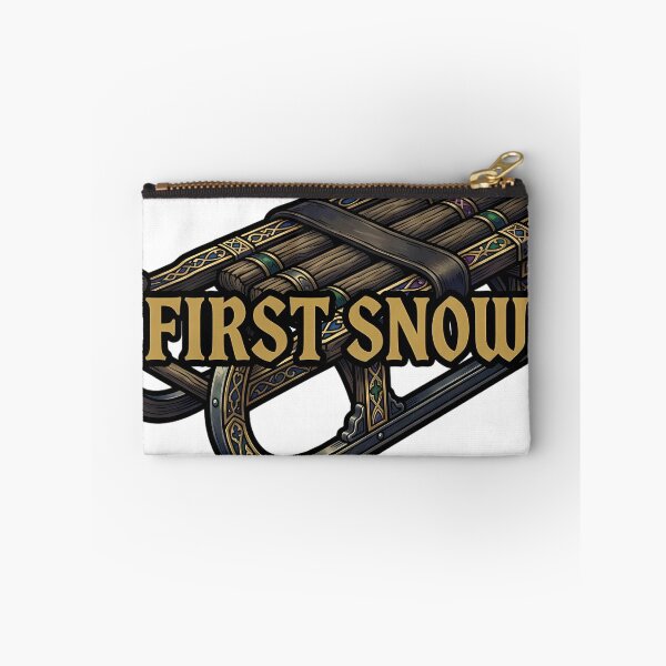 Item preview, First Snow Alpine Wooden Sled - Gothic Alpine Relic Emblem designed and sold by IllumeInk.