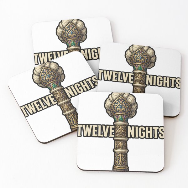 Item preview, Twelve Nights Carved Alpine Distaff - Gothic Alpine Emblem designed and sold by IllumeInk.