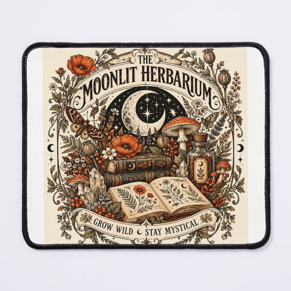 Item preview, The Moonlit Herbarium – Vintage Botanical Witchy Art designed and sold by PaginaBrew.