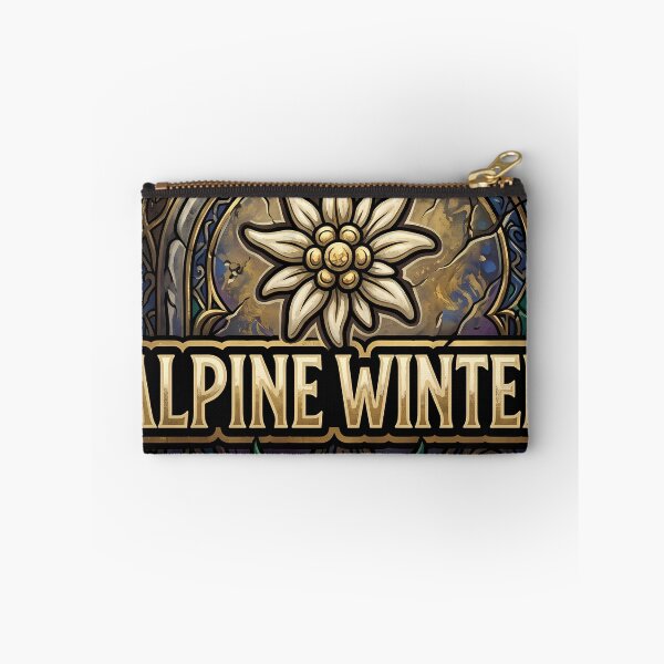 Item preview, Alpine Winter Boundary Stone - Carved Edelweiss Gothic Emblem designed and sold by IllumeInk.