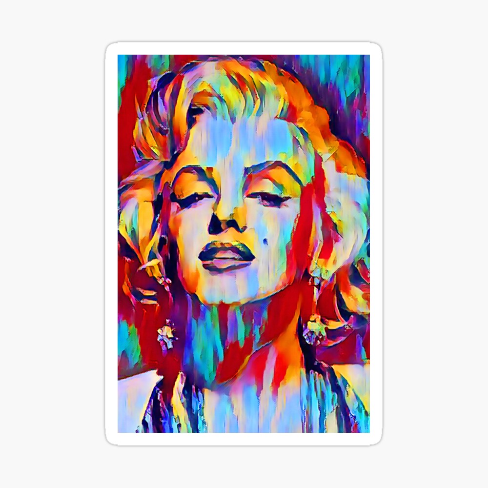 Abstract Art Of Marylin Monroe Poster By Noramohammed Redbubble