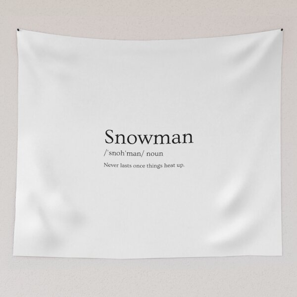 Item preview, Snowman Definition - Funny Innuendo Pun designed and sold by Chai & Chaos.