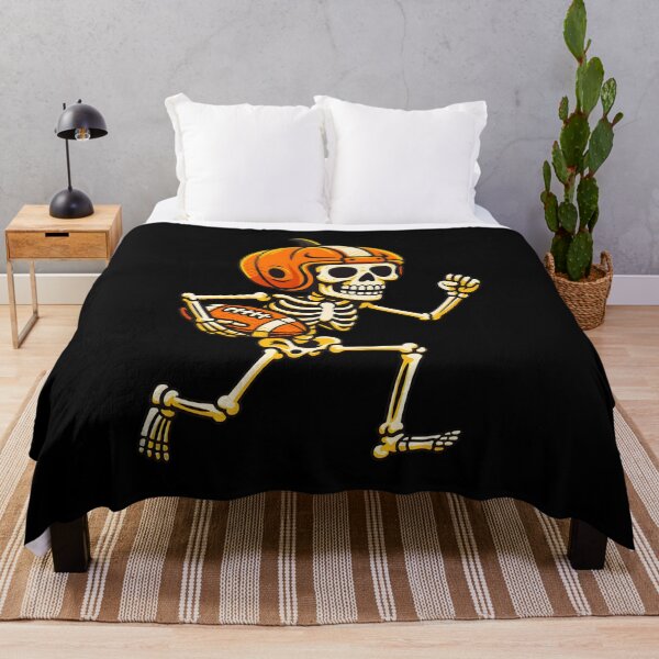 Item preview, Skeleton Pumpkin Football Player Art designed and sold by Dmo3HarkoArt.