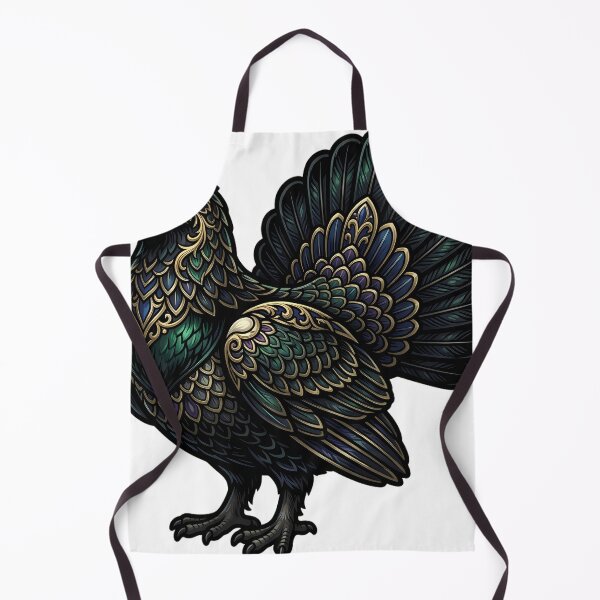 Item preview, Alpine Capercaillie - Fan Tail Gothic Winter Emblem designed and sold by IllumeInk.