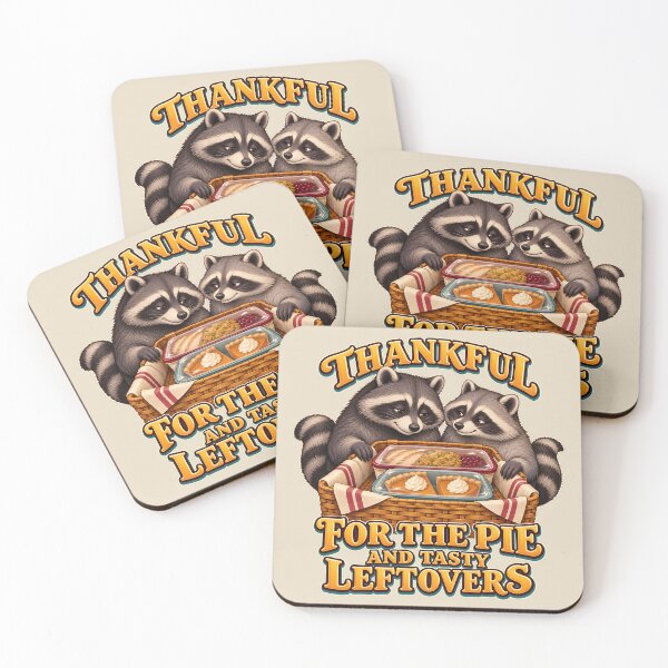 Item preview, Thanksgiving Leftovers Raccoons Basket Feast designed and sold by MythicCotton.