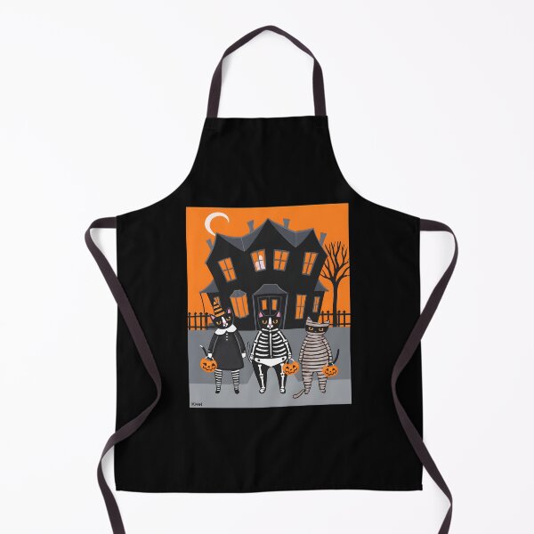 Item preview, Cute Halloween Cats Spooky House Art designed and sold by Dmo3HarkoArt.
