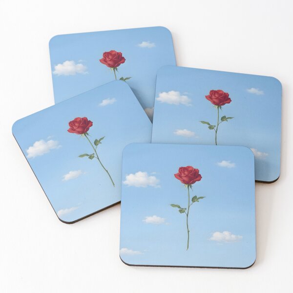 Item preview, Dreamlike Red Rose in Blue Sky Surreal Painting designed and sold by Sybille-Yates.