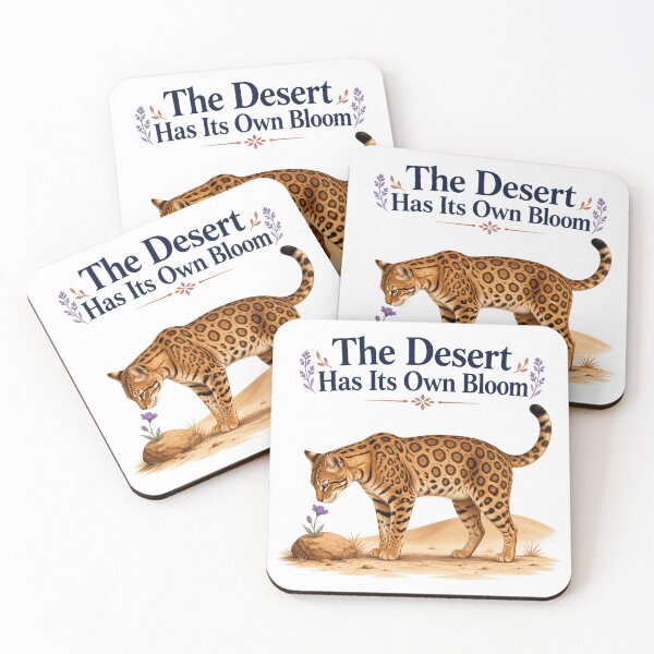 Item preview, Bengal Cat Discovering a Desert Wildflower designed and sold by PurrBloom Studio.
