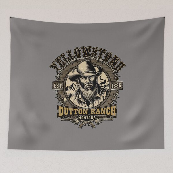 Item preview, Yellowstone Dutton Ranch Vintage Cowboy Est 1886-48 designed and sold by OriolToro.