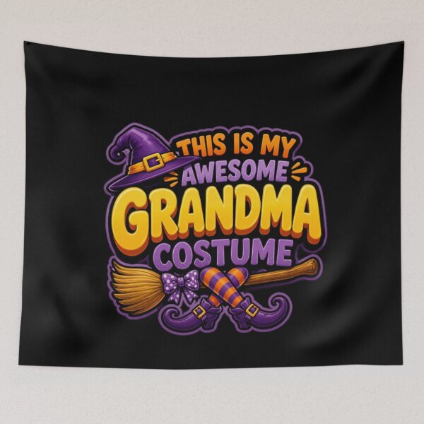 Item preview, This is My Awesome Grandma Costume Halloween Witch Women designed and sold by studiopekepeke.