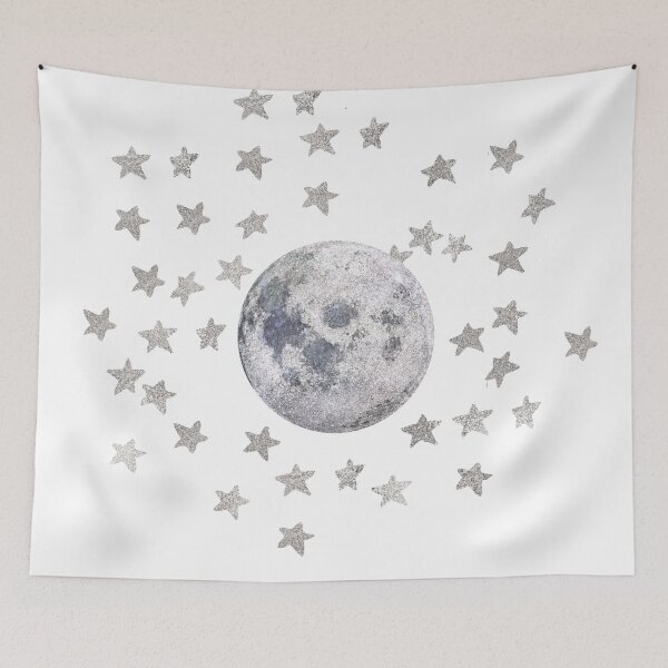 Item preview, Silver Moon and Stars designed and sold by cadinera.
