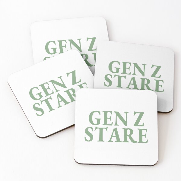 Item preview, Gen Z Stare - Deadpan Quote in Sage Green Bold Lettering designed and sold by ModdiesColors.