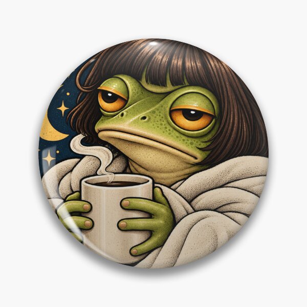 Item preview, Frog with Bob Haircut Meme designed and sold by keltee.