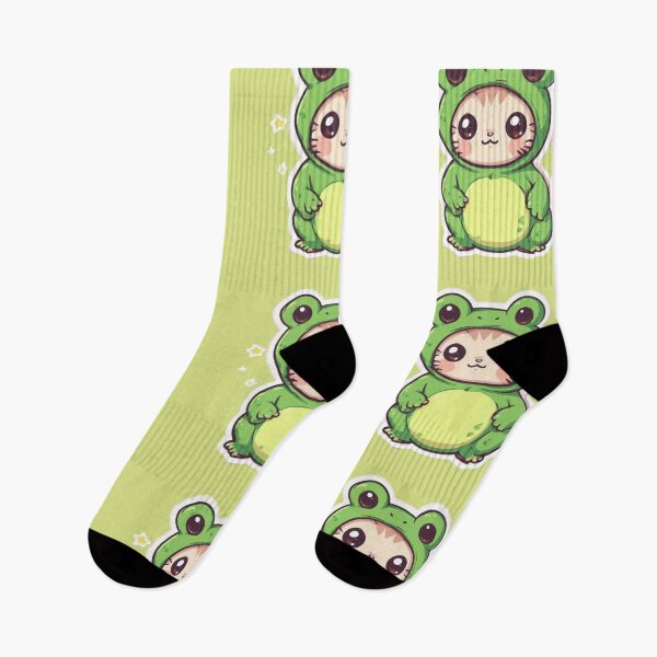 Item preview, Kawaii Frog Costume Kitten Design  designed and sold by MushArtist.