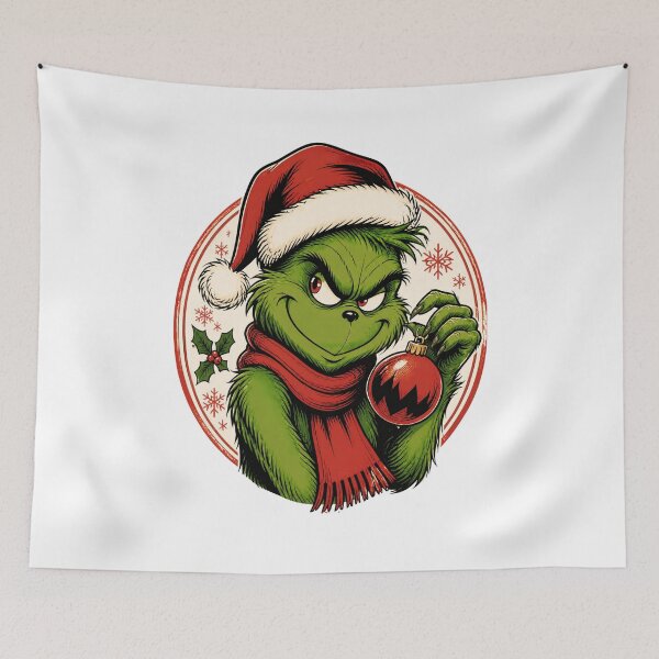 Item preview, Vintage Mischievous Green Christmas Character Design designed and sold by BAAKSHOP.