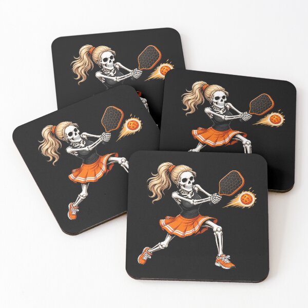 Item preview, Funny Pickleball Skeleton Halloween Sport Spooky Women Girls designed and sold by studiopekepeke.