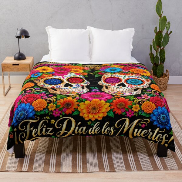 Item preview, Feliz Dia De Los Muertos Golden Couple designed and sold by LuluLeb.