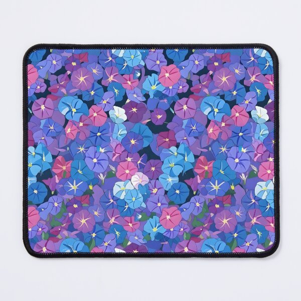 Item preview, Blue and Pink Morning Glory Floral Pattern designed and sold by Sybille-Yates.