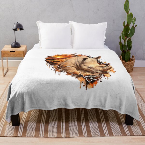 Item preview, African Rhinoceros Emerging from Africa at Sunset designed and sold by Medve Photography & Design.