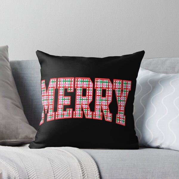 Item preview, Merry Plaid Christmas Lettering in Varsity Style designed and sold by 68MadagascarZoo.