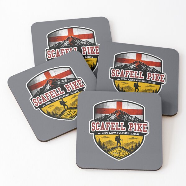 Item preview, Scafell Pike Hiking I've Done It! England Sticker TShirt 02 designed and sold by OuterShellUK.
