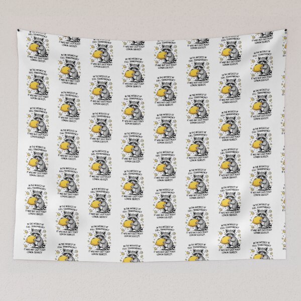 Item preview, Funny Raccoon Not Easy Peasy Lemon Squeezy designed and sold by Maricutery.