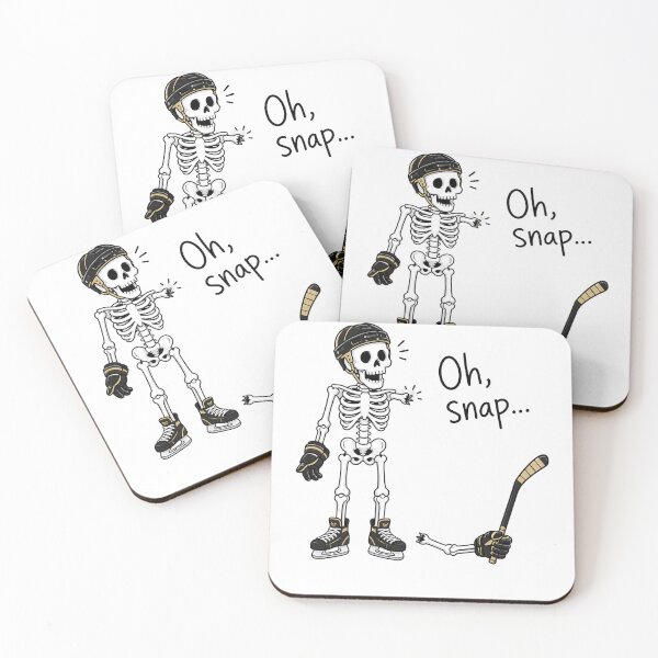 Item preview, Oh Snap Skeleton Ice Hockey Player designed and sold by studiopekepeke.