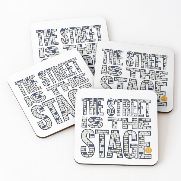 Item preview, The Street Is The Stage Brick Wall Typography designed and sold by Lolik Designs.