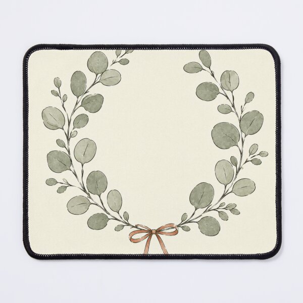 Item preview, Eucalyptus Wreath | Minimalist Winter Botanical Line Art Print designed and sold by Zaramodo.
