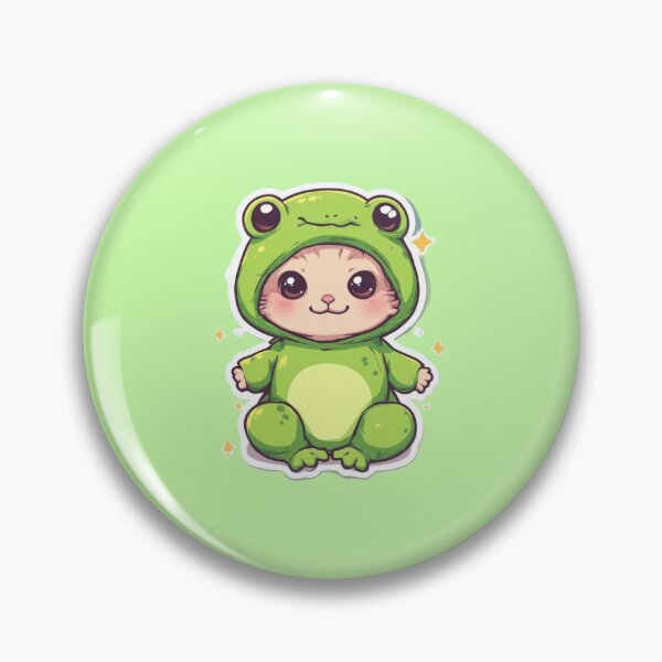 Item preview, Kawaii Frog Costume Kitten Design  designed and sold by MushArtist.