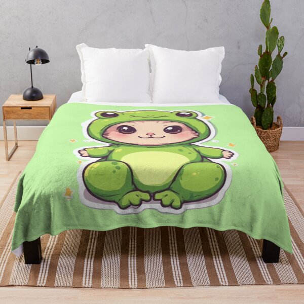 Item preview, Kawaii Frog Costume Kitten Design designed and sold by MushArtist.