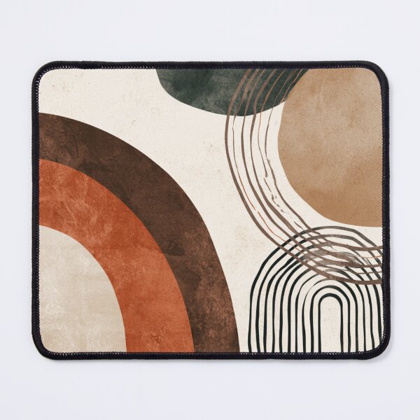 Item preview, Mid-Century Modern Boho Arches - Two Tone Earthy - Circles Abstract Pattern designed and sold by GrinGalore.