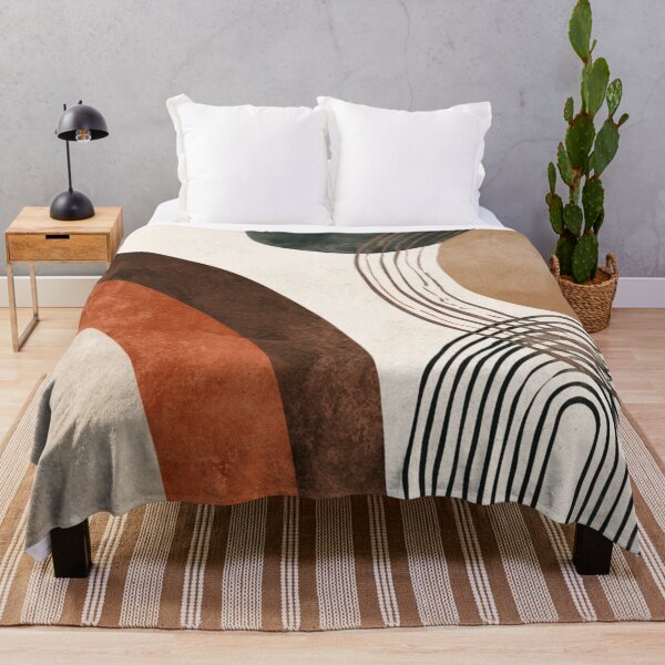 Item preview, Mid-Century Modern Boho Arches - Two Tone Earthy - Circles Abstract Pattern designed and sold by GrinGalore.