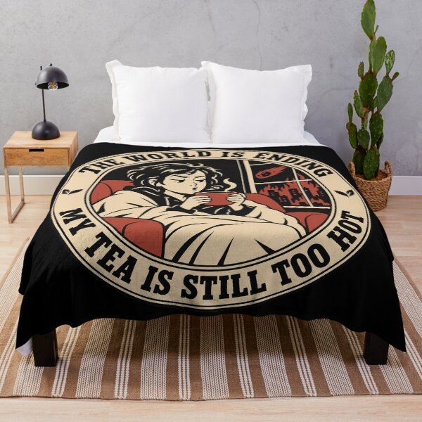 Item preview, ]THE WORLD IS ENDING my Tea is still hot designed and sold by Olena Du.