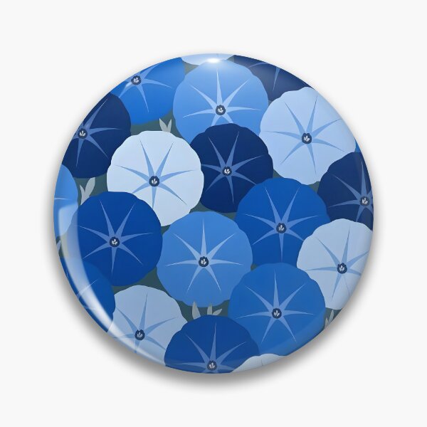 Item preview, Blue Shades of Morning Glory - Floral Pattern designed and sold by Sybille-Yates.