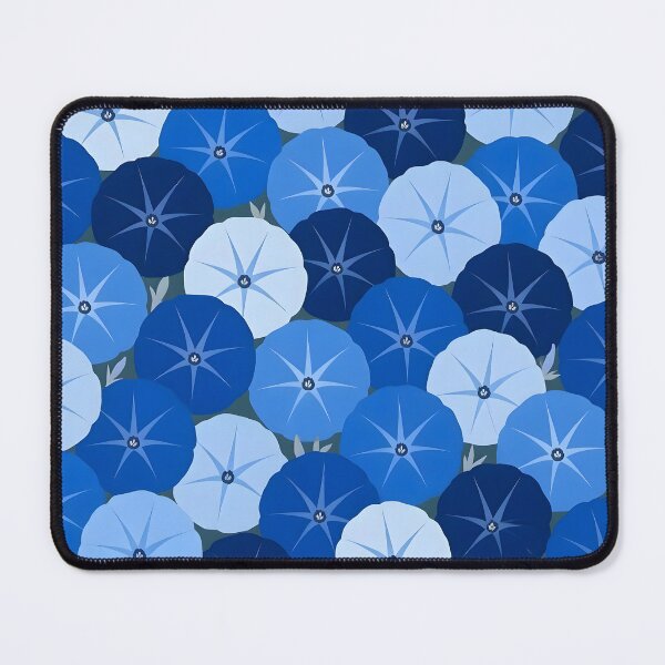 Item preview, Blue Shades of Morning Glory - Floral Pattern designed and sold by Sybille-Yates.