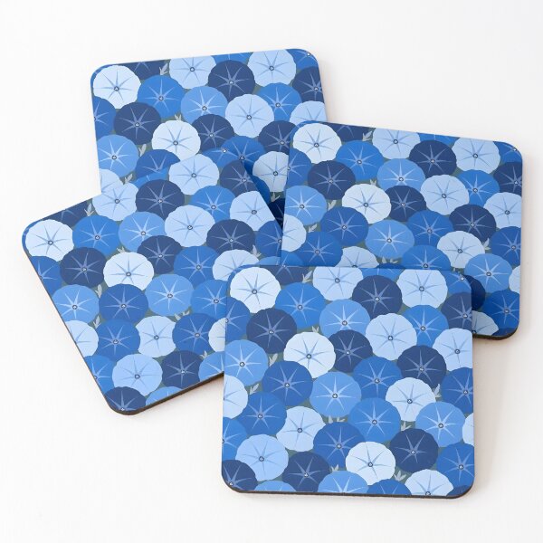 Item preview, Blue Shades of Morning Glory - Floral Pattern designed and sold by Sybille-Yates.