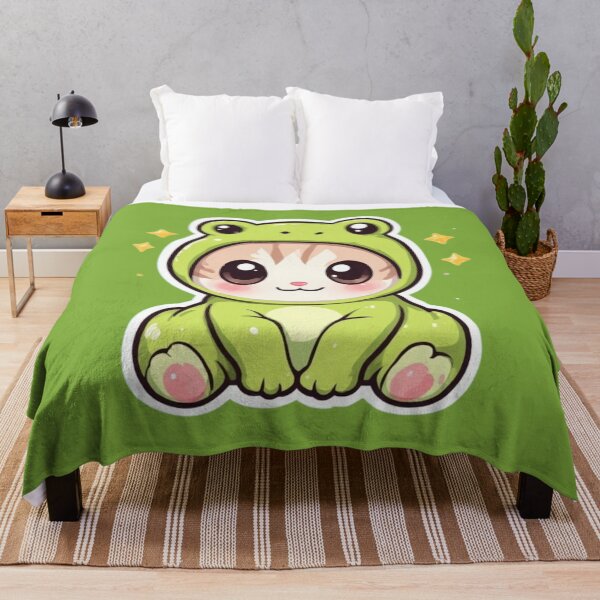 Item preview, Kawaii Frog Costume Kitten Design designed and sold by MushArtist.