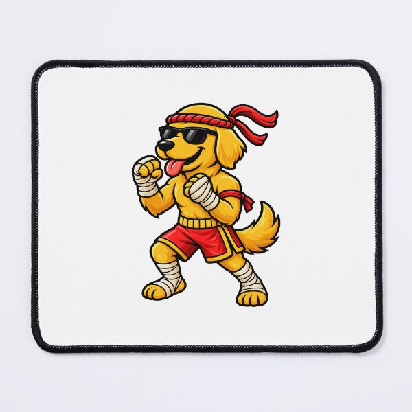 Item preview, Muay Thai Golden Retriever - Napkin designed and sold by NapkinStuff.