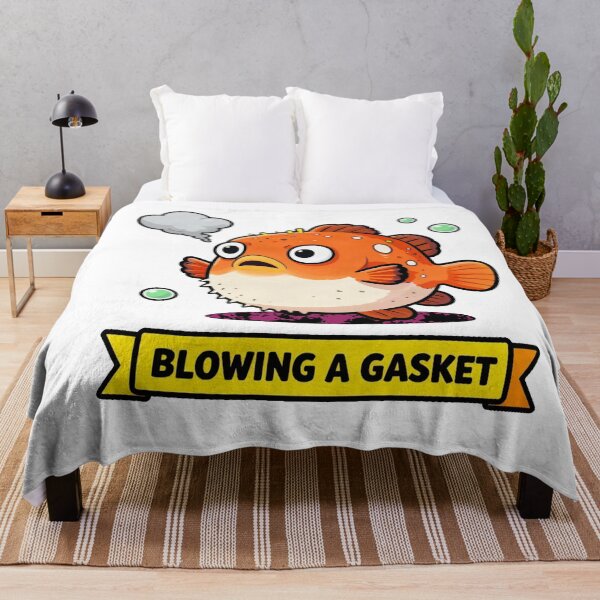 Item preview, Blowing A Gasket - Funny ADHD Anxiety Pufferfish Meme designed and sold by Arc2020.