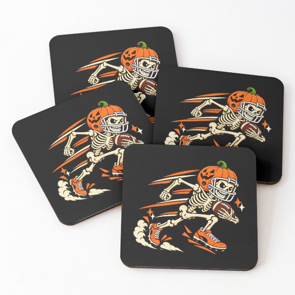 Item preview, Skeleton Football Runner Halloween Pumpkin designed and sold by GiaoCalonas.