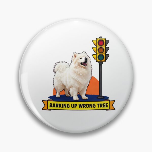 Item preview, Barking Up Wrong Tree - Funny ADHD Samoyed Meme designed and sold by Arc2020.