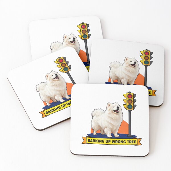 Item preview, Barking Up Wrong Tree - Funny ADHD Samoyed Meme designed and sold by Arc2020.