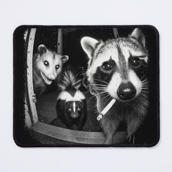 Item preview, Trash Panda Night Crew, Funny Raccoon Opossum Skunk, Feral Goblincore, Trail Cam Critter Humor, Possum Lover designed and sold by PomaLander-Art.