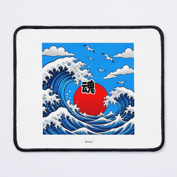 Item preview, Tamashii - Soul | Pop Art Ocean Waves | Japanese Design designed and sold by JapanMemoir.